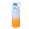 Extralink Motyvacinis Vandens Butelis, 2000ml Sportinis Vandens Butelis, Mėlyna-Orinžinė, BUT-993