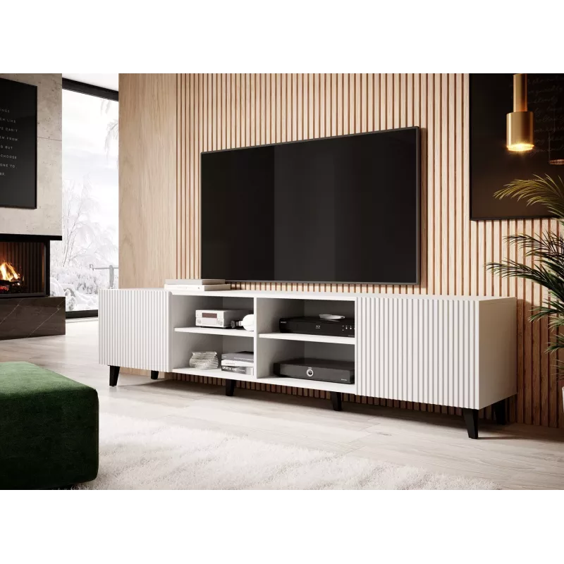 Cama RTV spintelė PAFOS 200x42x52 baltas matinis