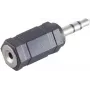 Adapteris ShiverPeaks BS57021 3.5mm į 2.5mm, juodas-sidabrinis