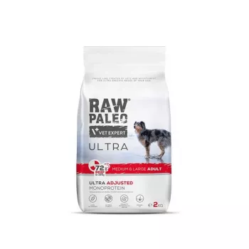 RAW PALEO Ultra Medium&Large Adult Beef sausas šunų ėdalas - 10 kg