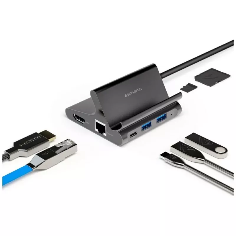 Stovas planšetei / išmaniajam telefonui 7in1 DeX HDMI/RJ45