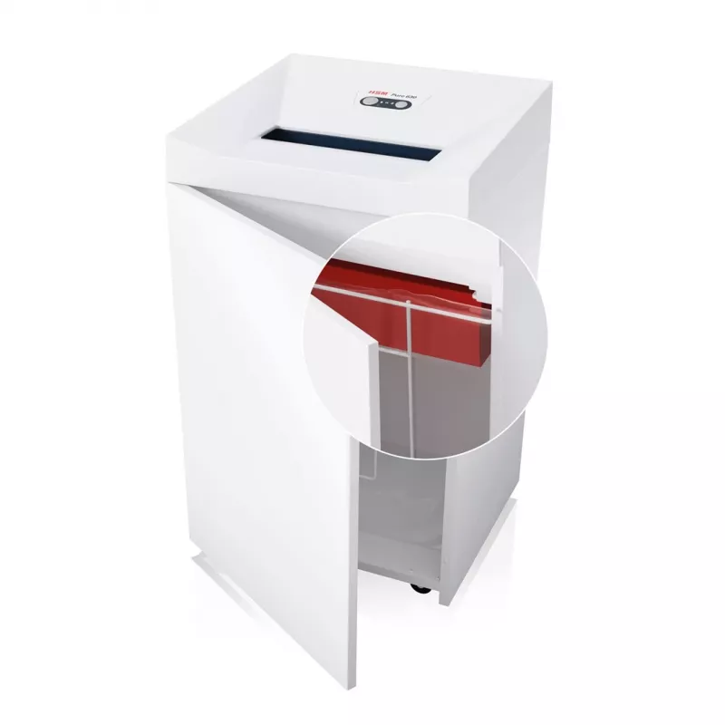 Popieriaus smulkintuvas HSM Pure 630, dalelių pjovimas, 31 cm, 700 W, baltas