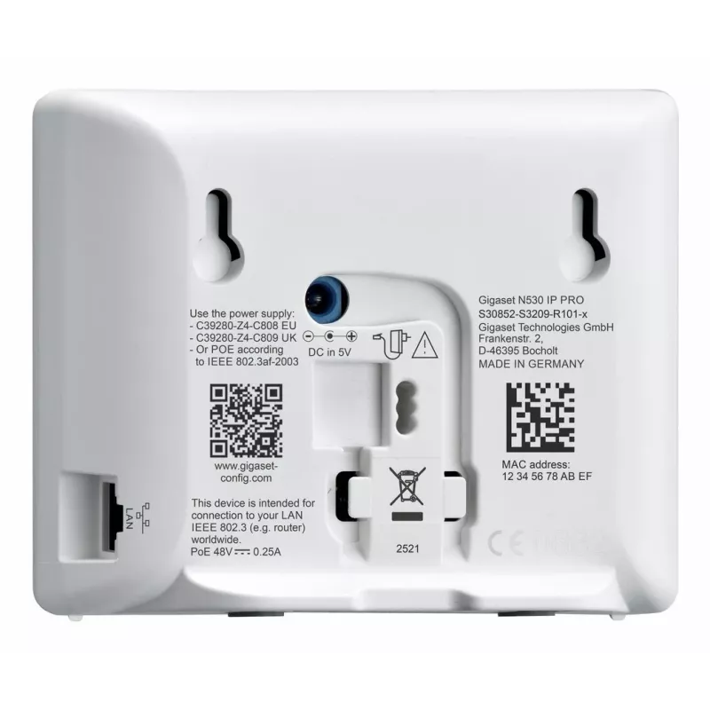 Gigaset N530 IP PRO + S700H PRO DECT telefono rinkinys su skambučio numerio atpažinimu, antracitinis