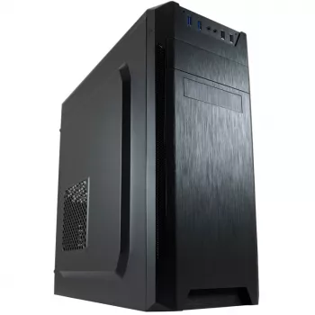 LC Power Classic 7040B - MDT korpusas - ATX - be maitinimo šaltinio - Juoda, šlifuotas aliuminis / Juoda - USB/Garsas
