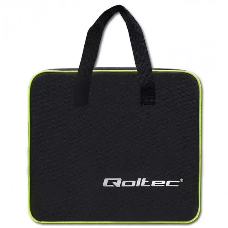 Qoltec 52465 Mobilus EV kroviklis 2-in-1 Type2 su reguliavimu | 3,5kW | 230V | LCD | Nešiojamas | Wallbox | 5m
