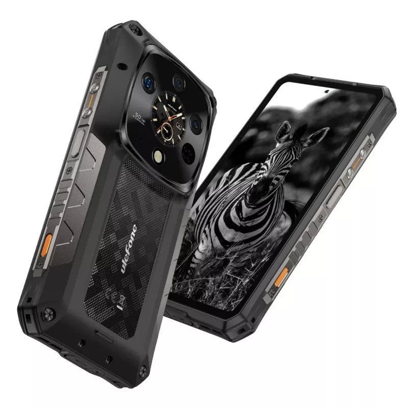 Atsparus išmanusis telefonas UleFone Armor 28 Ultra 5G – 16 GB RAM, 1 TB atminties, juodas