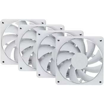 120 mm korpuso ventiliatoriai HYTE FA12 balti 4 vnt.