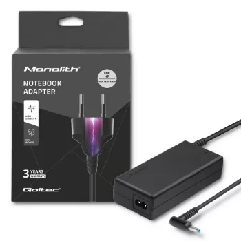 Qoltec maitinimo adapteris nešiojamam kompiuteriui HP 90W 19.5V 4.62A 4.5x3.0 + centrinis kontakto teigiamas