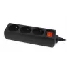 Gembird EG-PSU3F-01 apsauginis filtras nuo viršįtampių, juodas, 3 AC lizdai, 230 V, 0.6 m