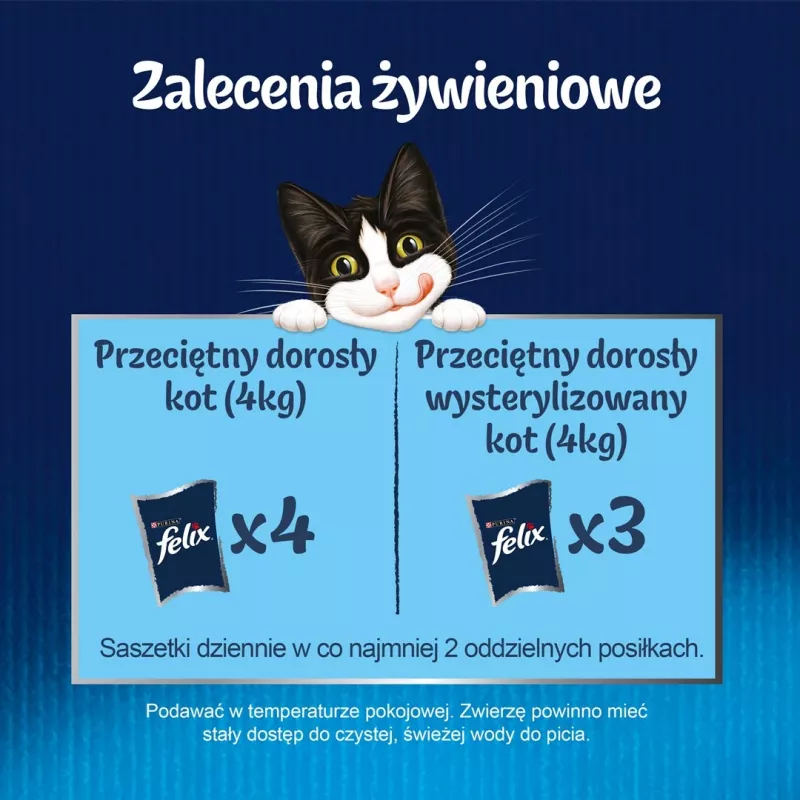 Šlapias kačių maistas Felix PURINA maišelyje 85 g – vištienos skonis, suaugusioms katėms