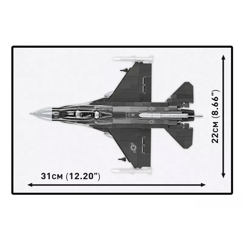 Statybinis rinkinys Cobi F-16D Fighting Falcon, 436 dalių