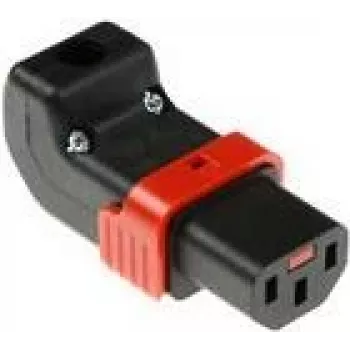 ACT C13 IEC Lock+ perjungiamas kampuotas jungtis juoda, PA130100DBK (SFO67A)