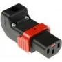 ACT C13 IEC Lock+ perjungiamas kampuotas jungtis juoda, PA130100DBK (SFO67A)