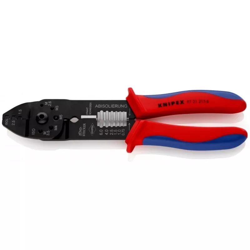 Knipex 97 21 215 B Presavimo įrankis Juoda, Mėlyna, Raudona