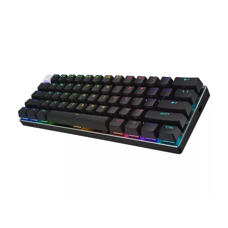 Logitech G PRO X 60 klaviatūra žaidimams USB RF Wireless Bluetooth QWERTZ vokiška juoda