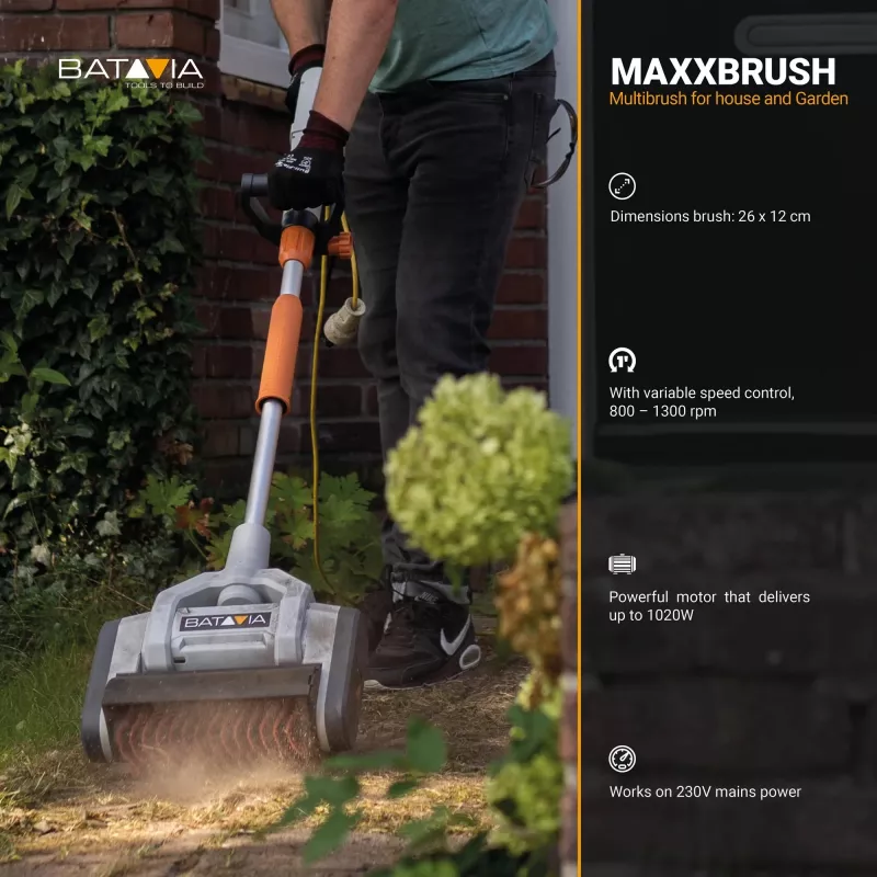 Batavia Maxxbrush 1020W Daugiafunkcis Šepetys 26cm, Spiralinis Šepetys (Žalia)