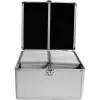 MEDIARANGE BOX76 – Dėžė diskams – 300 diskų – sidabrinė – vilna – plastikas – mediena – 120 mm – aliuminis