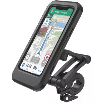 Pasyvus laikiklis RealPower TourProtect mobiliesiems telefonams / išmaniesiems telefonams, juodas