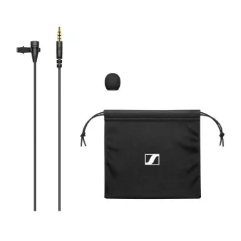 Lavininis mikrofonas Sennheiser XS LAV MOBILE, segtukinis, kondensatorinis, įvairiakryptis, 2 m kabelis, 3,5 mm, 50–18000 Hz, 19 g, juodas