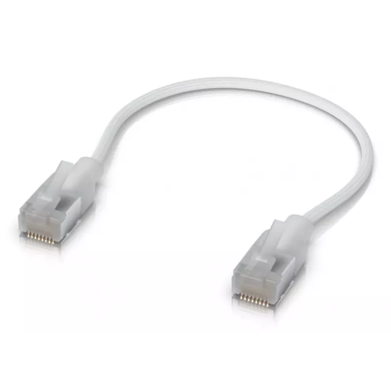 UBIQUITI UNIFI PREMIUM PATCH CABLE 0,15 m – itin plonas pintas ekranuotas RJ45 pataisos kabelis