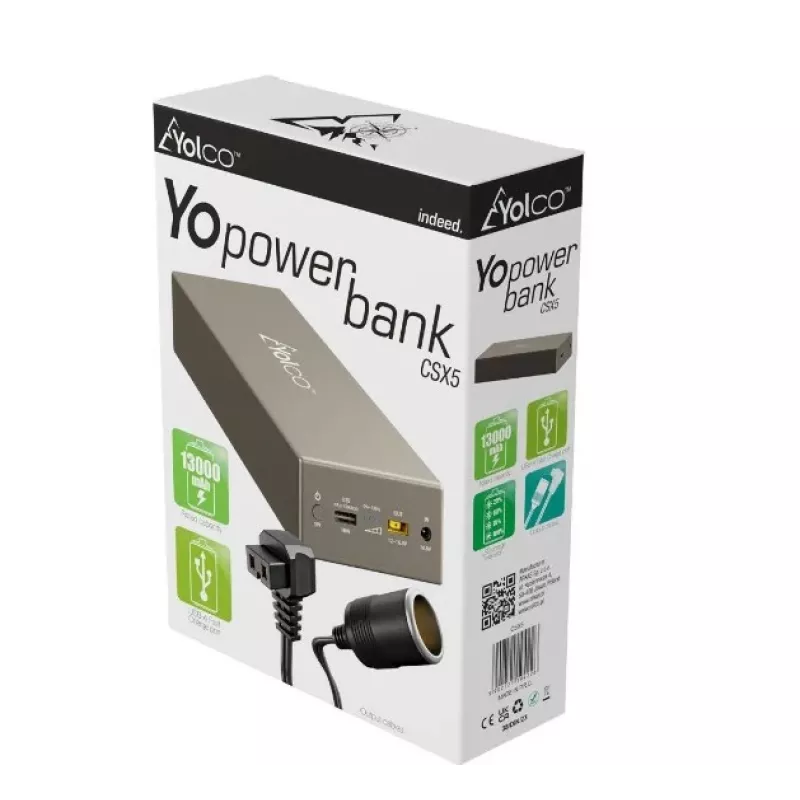 Nešiojamas išorinis akumuliatorius Yolco CSX5 – 13 000 mAh