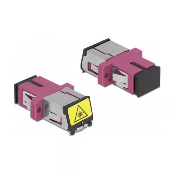 Optiminis skaidulinis mova DeLOCK 86891 SC Simplex moteriškas į SC Simplex moterišką daugiamodė violetinė