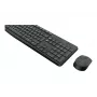Belaidis klaviatūros ir pelės rinkinys Logitech MK235, pilno dydžio, pilka