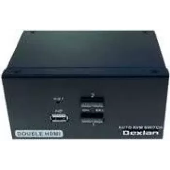 KVM jungiklis Dexlan 061092, 2 prievadų HDMI, 1 vietinis vartotojas