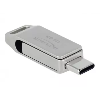 USB atmintukas DeLOCK 128GB USB-C / Type-A sukamas modelis