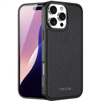 StyleShell Nylo dėklas, juodas, iPhone 16 Pro Max