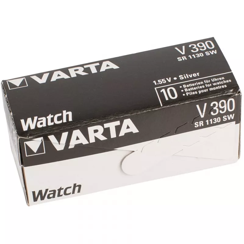 VARTA Silver-Oxid laikrodžio elementas, V390 (SR54), 1,55 V, 80 mAh (00390 101 401)