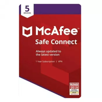 McAfee Safe Connect VPN licencija verslui – 5 įrenginiai