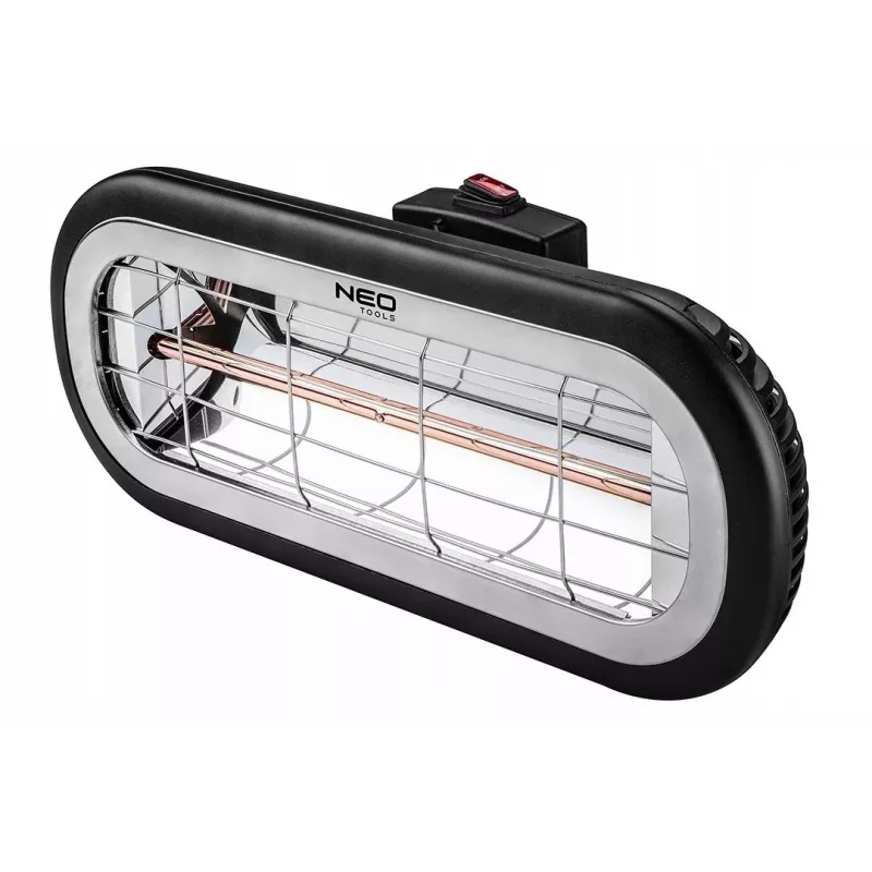NEO TOOLS 90-032 elektrinis infraraudonasis šildytuvas 2000 W, juodas, vidaus ir lauko naudojimui