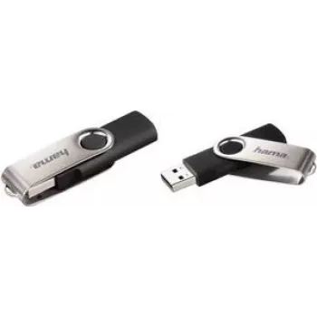 Hama Rotate USB atmintukas 64 GB USB Type-A 2.0 juodas, sidabrinis