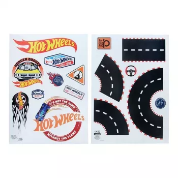 Sienos lipdukai Paladone Hot Wheels Personalisation PP13745HW – dekoratyviniai lipdukai vaikų kambariui