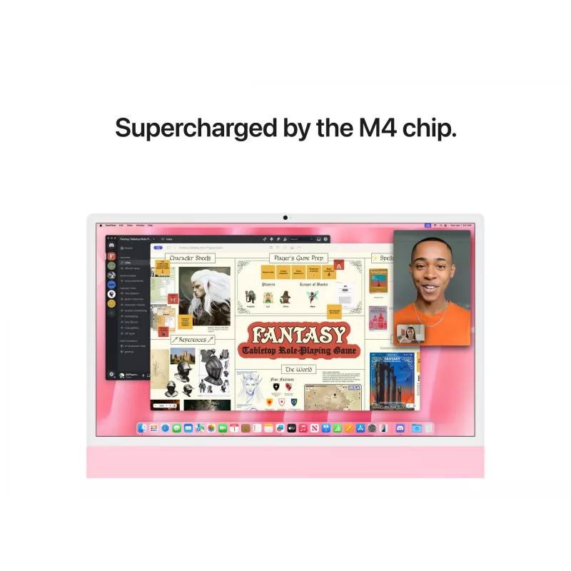 „Apple iMac 24“ Retina 4.5K“ ekranas M4, Rožinis, M4 (10-CPU/10-GPU), 24 GB, 512 GB, standartinis stiklas, Touch ID, vokiška klaviatūra, Gigabit Ethernet, „Magic Mouse“, MD2U4D/A
