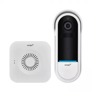 Belaidis durų skambučio garsinis signalas Omajin by Netatmo OVD-01-EU juodos/baltos spalvos