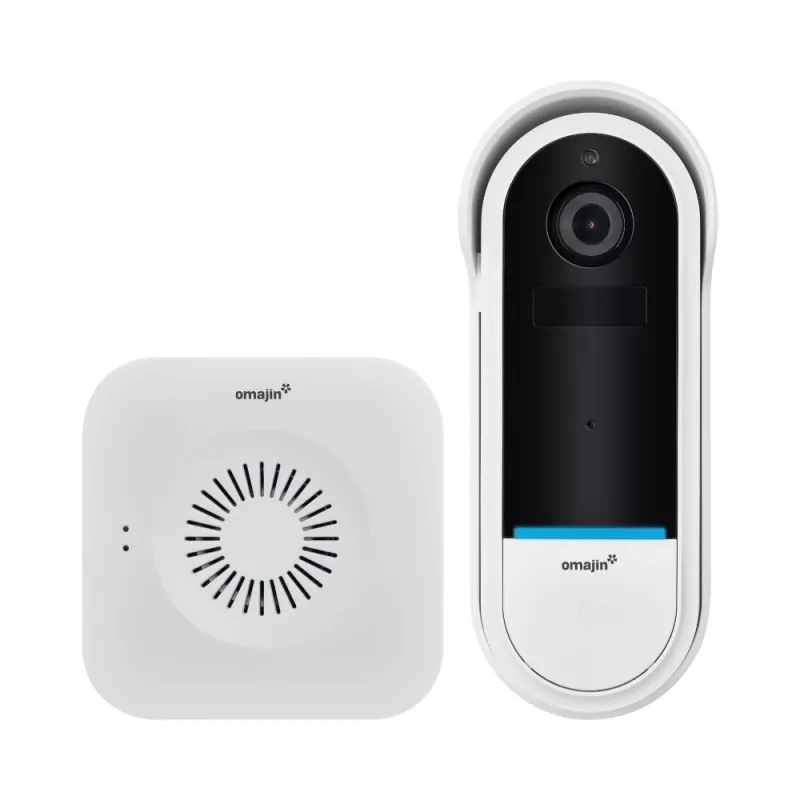 Belaidis durų skambučio garsinis signalas Omajin by Netatmo OVD-01-EU juodos/baltos spalvos
