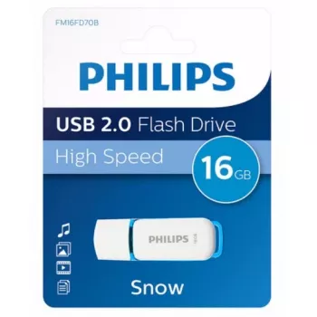 Philips FM16FD70B USB atmintukas 16 GB USB Type-A 2.0 mėlynas, baltas