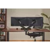 Monitorinė ranka up up Ekonomiška interaktyvi priešsvėrinė dviejų monitorių ranka matinė juoda VESA 75x75/100x100