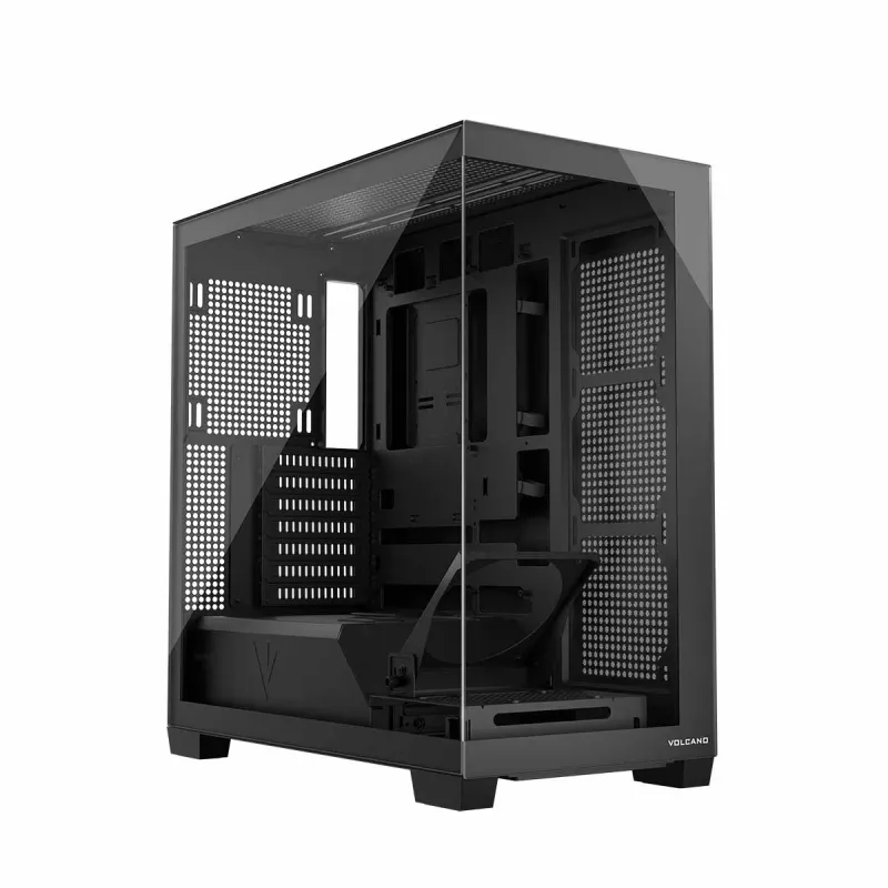 Korpusas MODECOM Volcano Stellar NF ATX midi tower, grūdintas stiklas, juodas, palaiko ATX/micro ATX, GPU iki 420mm, CPU aušintuvas 175mm