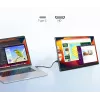 Nešiojamas monitorius nešiojamiesiems kompiuteriams, telefonams ir konsolėms Extralink Smart Life 14, USB-C / micro-HDMI