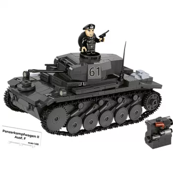Konstruktorius Cobi Panzerkampfwagen II Ausf. F — 813 dalių, juodas, nuo 9 m.