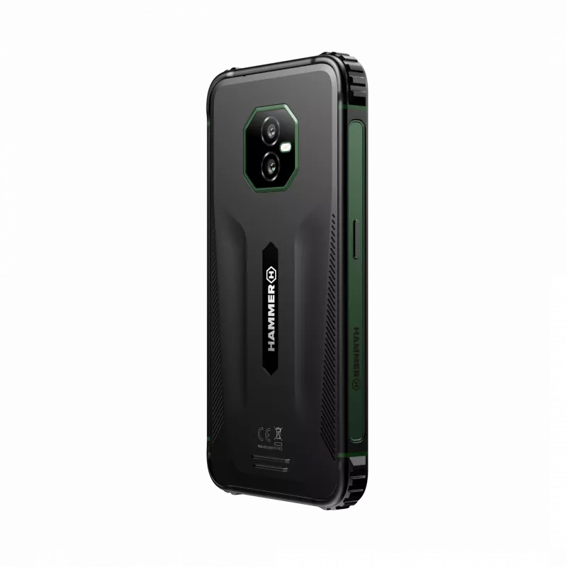 Hammer Ranger 4G išmanusis telefonas, 6,1 colio IPS 720x1560, 6 GB RAM, 256 GB, Android 15, Dual SIM, žalias
