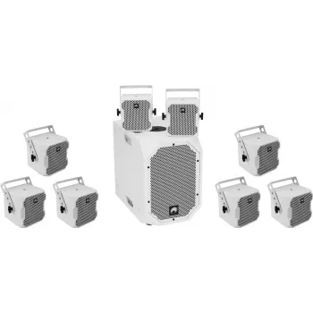 Aktyvi garsiakalbių sistema Omnitronic BOB-10A ws su 8× BOB-4 ws (20000537)