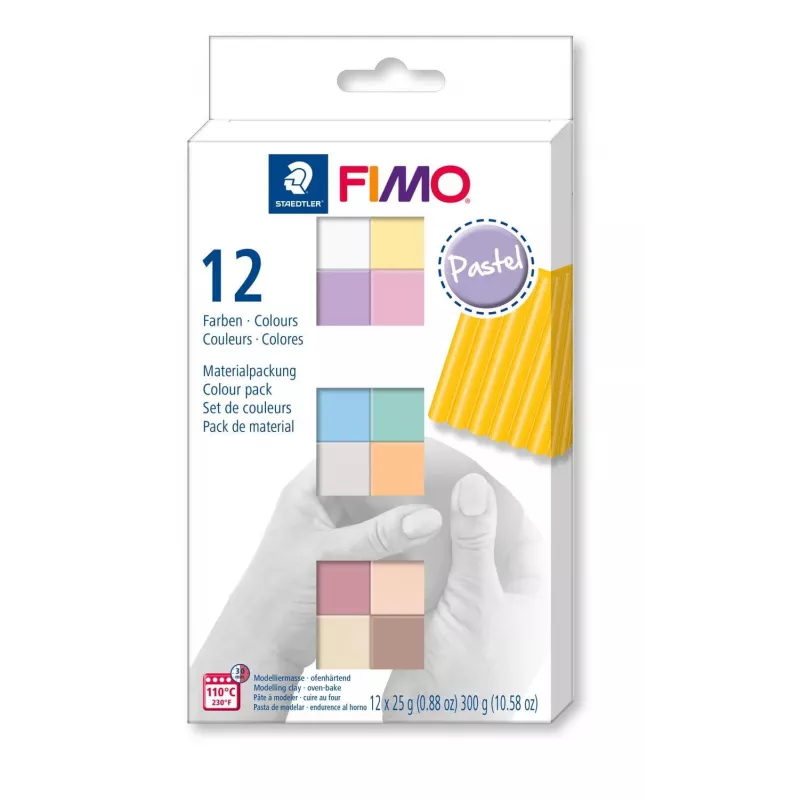 Modeliavimo molis Staedtler FIMO 8023 C Asortuoti pasteliniai atspalviai
