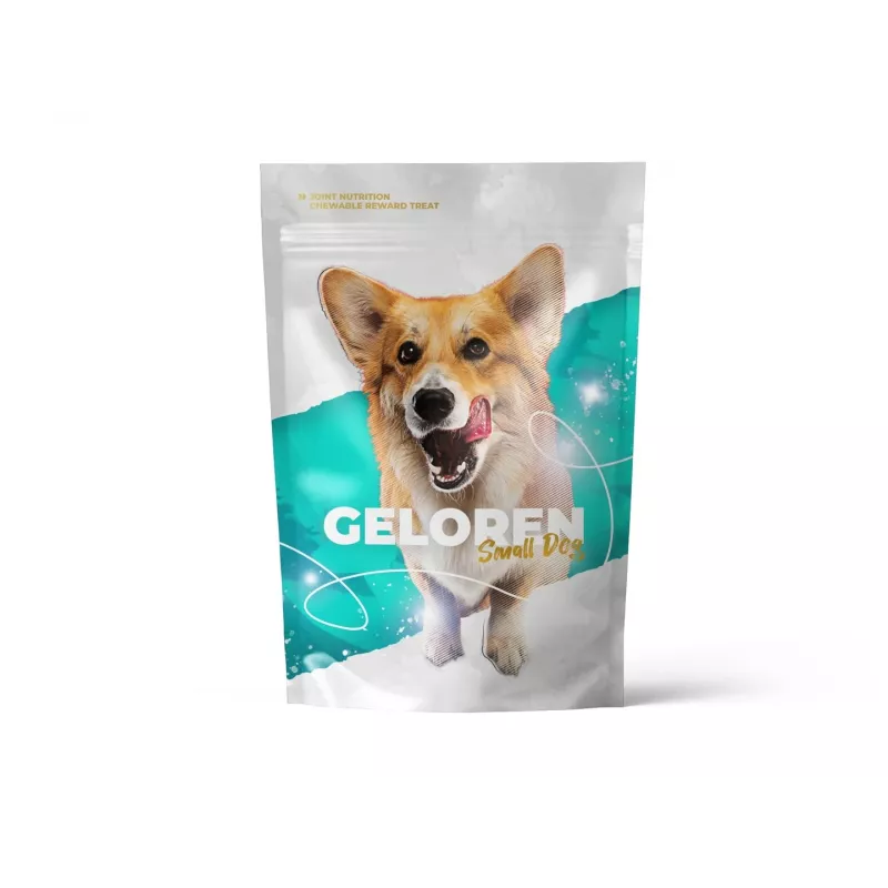 Papildas mažiems šunims CONTIPRO GELOREN Small Dog Joints 180 g želatininis sąnarių palaikymas paketėlyje