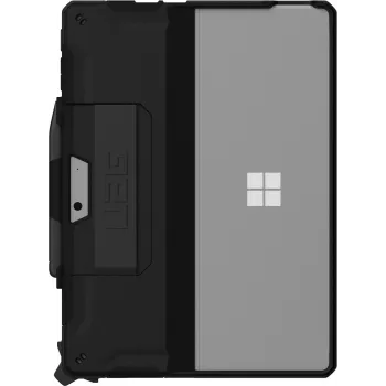 Urban Armor Gear UAG Scout Series tvirtas užpakalinis dangtelis su rankos dirželiu, skirtas Microsoft Surface Pro 9, 10, 11 - juodas