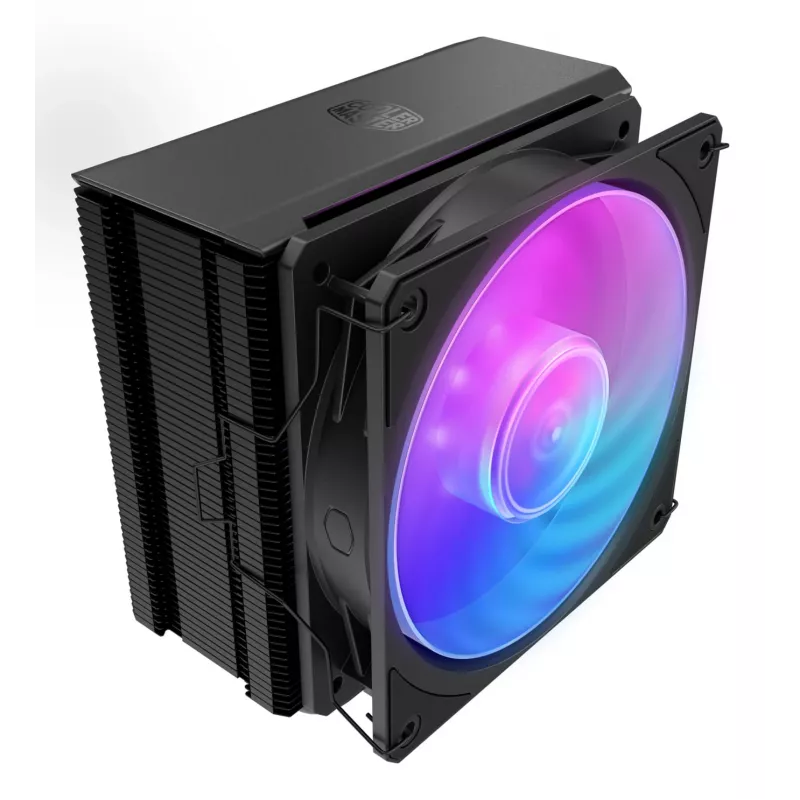 Oro aušintuvas Cooler Master Hyper 212 3DHP Black ARGB – 120 mm ventiliatorius, LGA1700/AM5/AM4 suderinamumas
