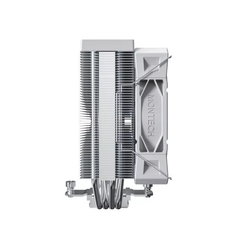 CPU oro aušintuvas Montech NX400, 120 mm ventiliatoriai, baltas, 156×74×120 mm, TDP 270 W
